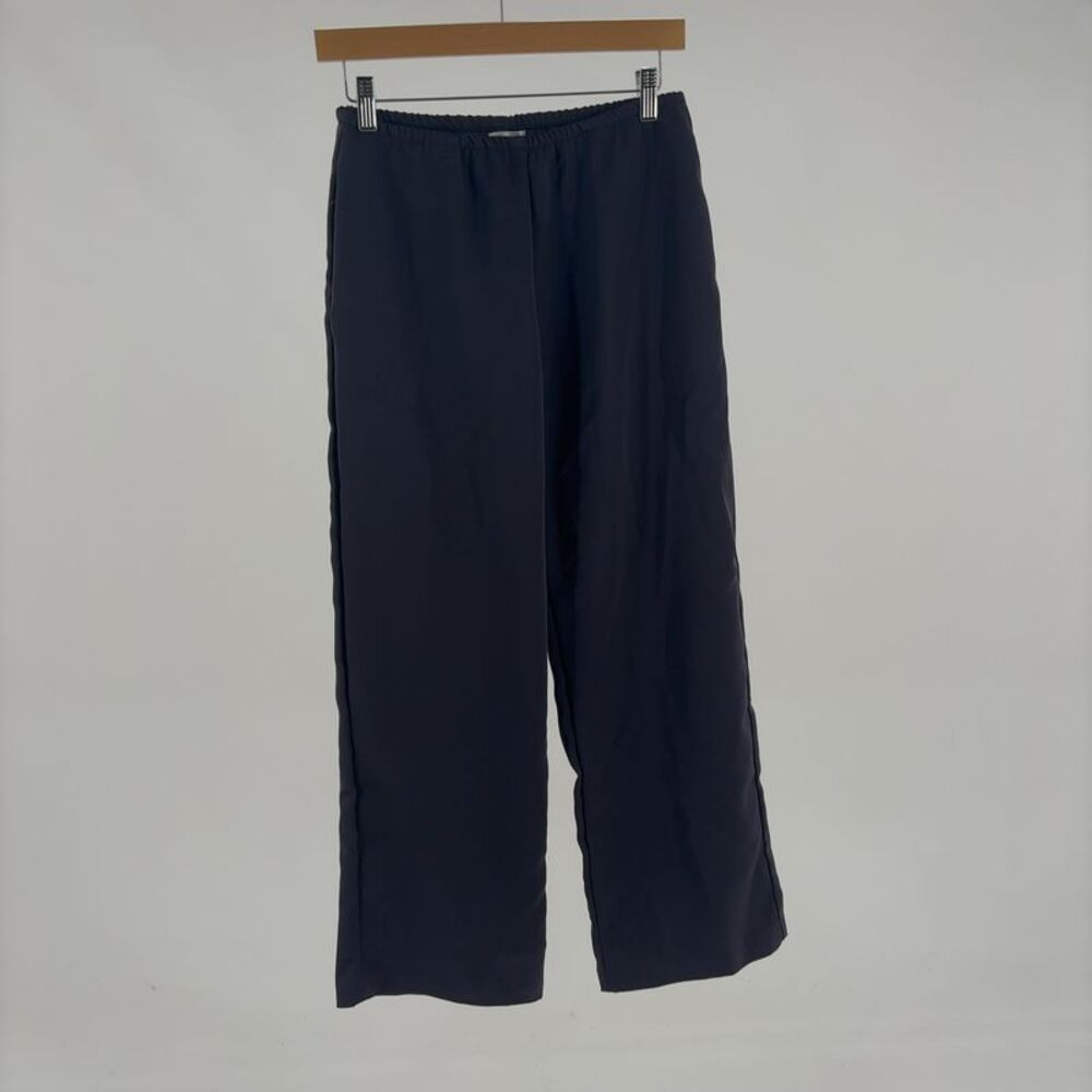 LESET Satin Wide-Leg Trousers
